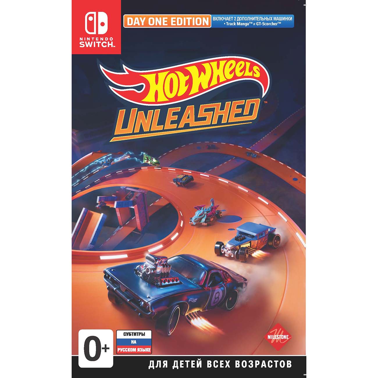 

Игра Hot Wheels Unleashed Day One Edition для Nintendo Switch, Hot Wheels Unleashed. Day One Edition