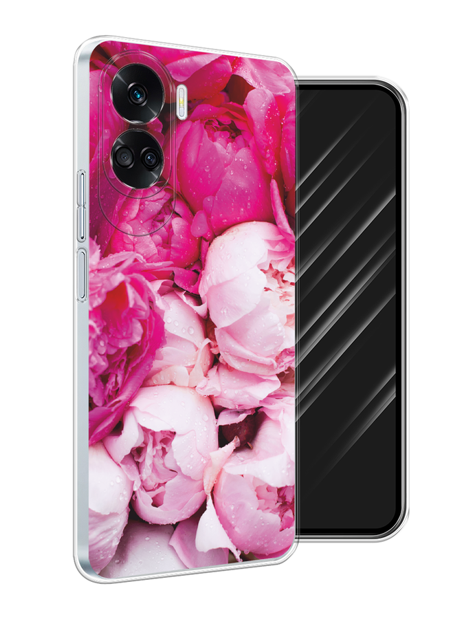 

Чехол Awog на Honor 90 Lite "Пионы розово-белые", Белый;розовый, 6122350-1