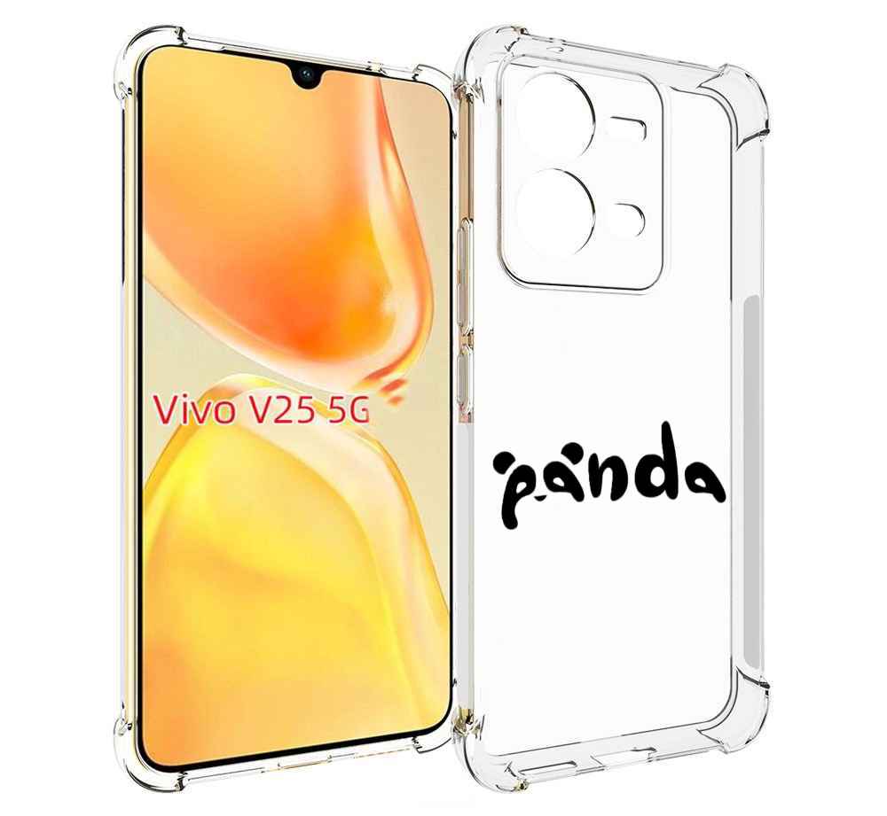 

Чехол MyPads панда надпись для Vivo V25 5G / V25e, Прозрачный, Tocco