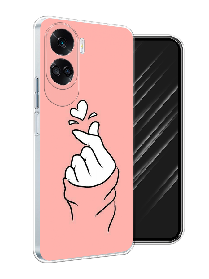 

Чехол Awog на Honor 90 Lite "Любовь-щелк", Оранжевый, 6122350-1