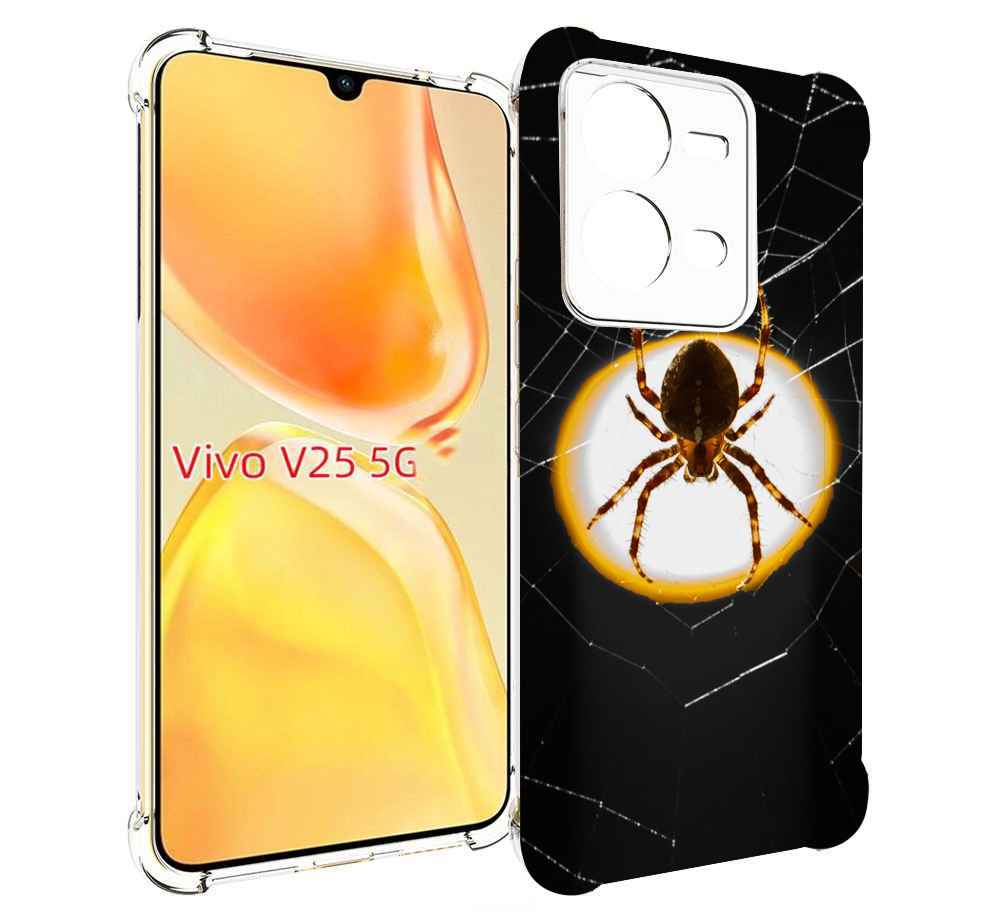 

Чехол MyPads паук-с-паутинкой для Vivo V25 5G / V25e, Прозрачный, Tocco