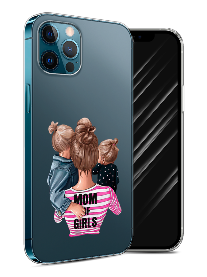 

Чехол Awog на Apple iPhone 12 / Айфон 12 "Mom of Girls", Разноцветный, 12550-6