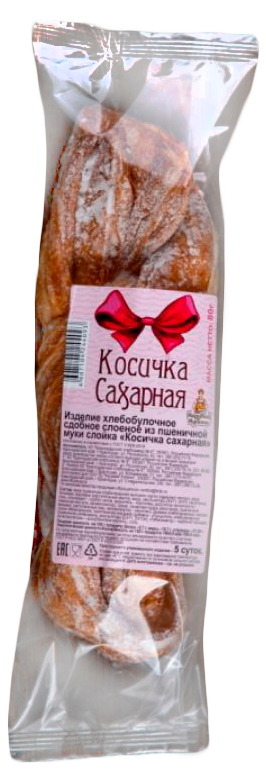 

Слойка Каравай Кубани Косичка сахарная 80 г