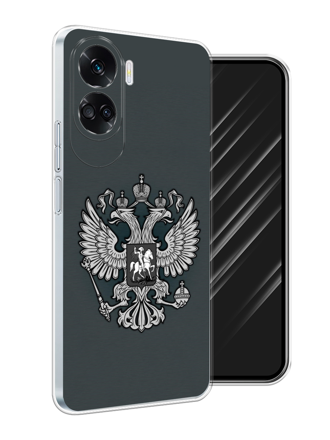 

Чехол Awog на Honor 90 Lite "Герб России серый", 6122350-1