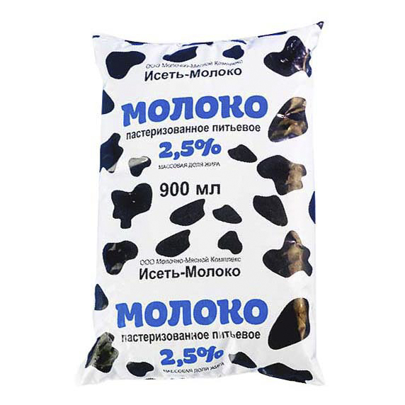 

Молоко 2,5% пастеризованное 900 мл Исеть-Молоко