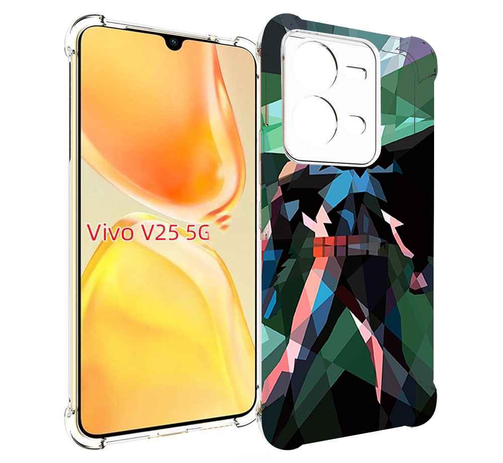 

Чехол MyPads полигональный-бэтмен-арт для Vivo V25 5G / V25e, Прозрачный, Tocco