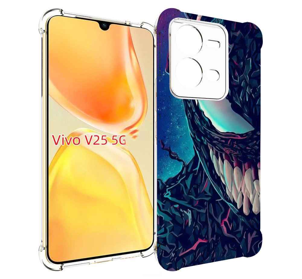 

Чехол MyPads полу веном для Vivo V25 5G / V25e, Прозрачный, Tocco