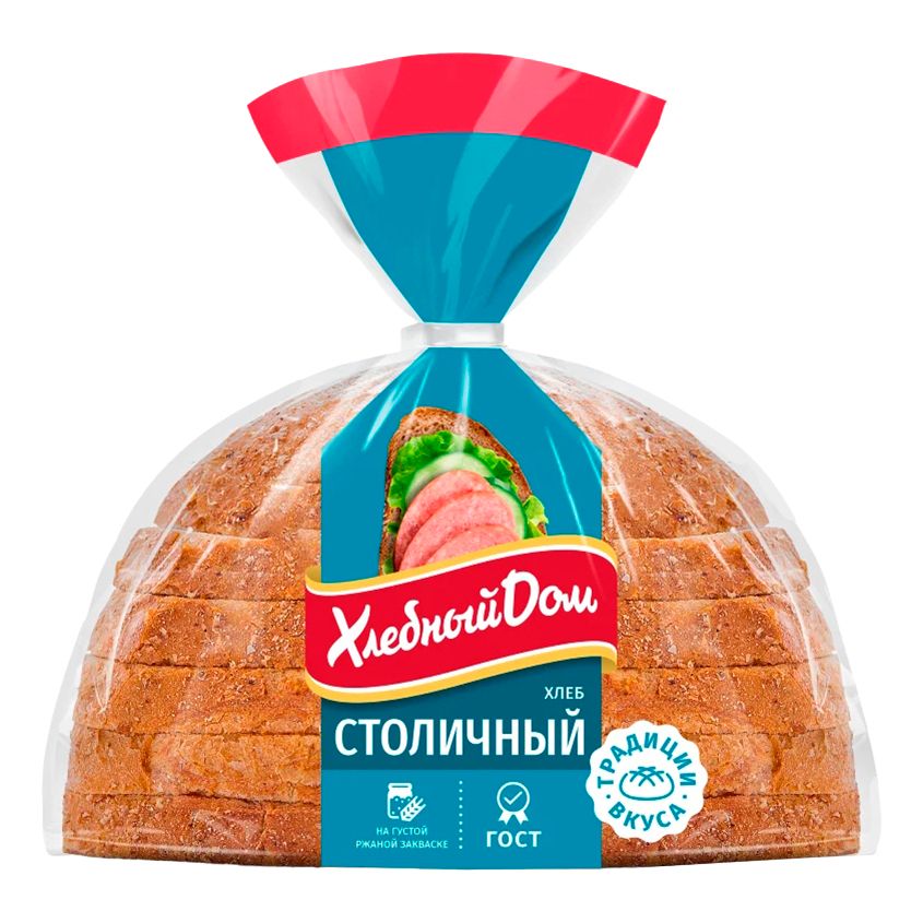 Хлеб Хлебный Дом Столичный ржано-пшеничный в нарезке 300 г