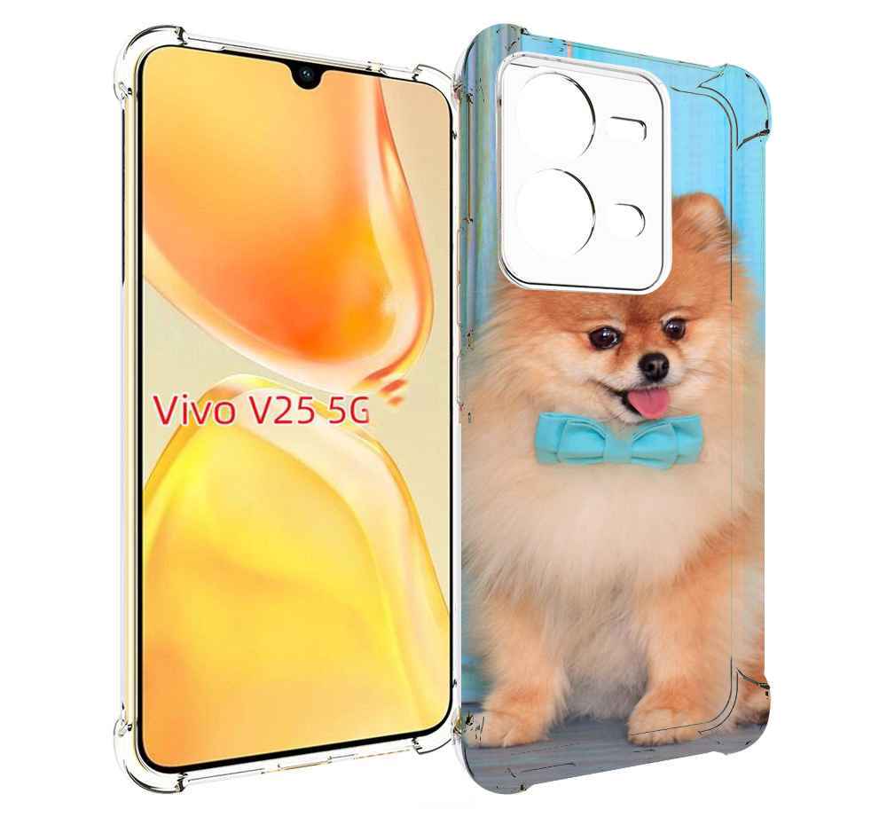

Чехол MyPads померанскии шпиц для Vivo V25 5G / V25e, Прозрачный, Tocco