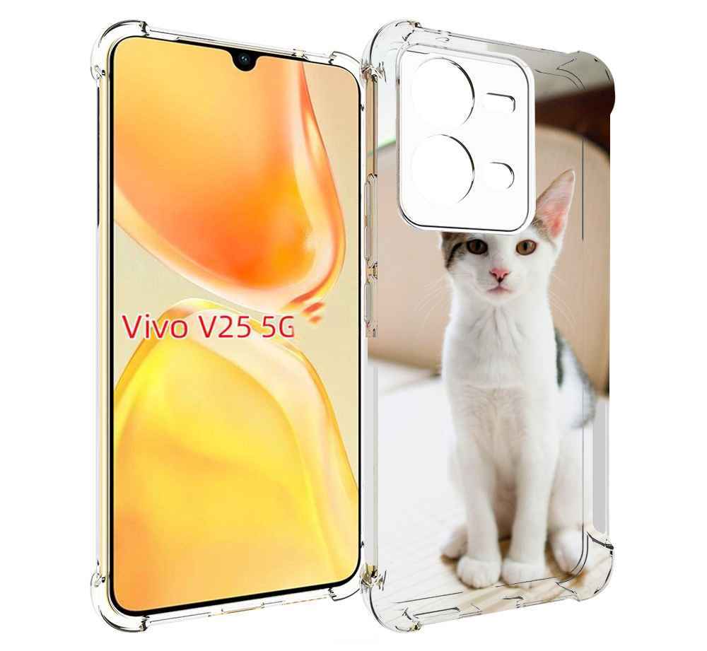 

Чехол MyPads порода кошка эгеиская для Vivo V25 5G / V25e, Прозрачный, Tocco