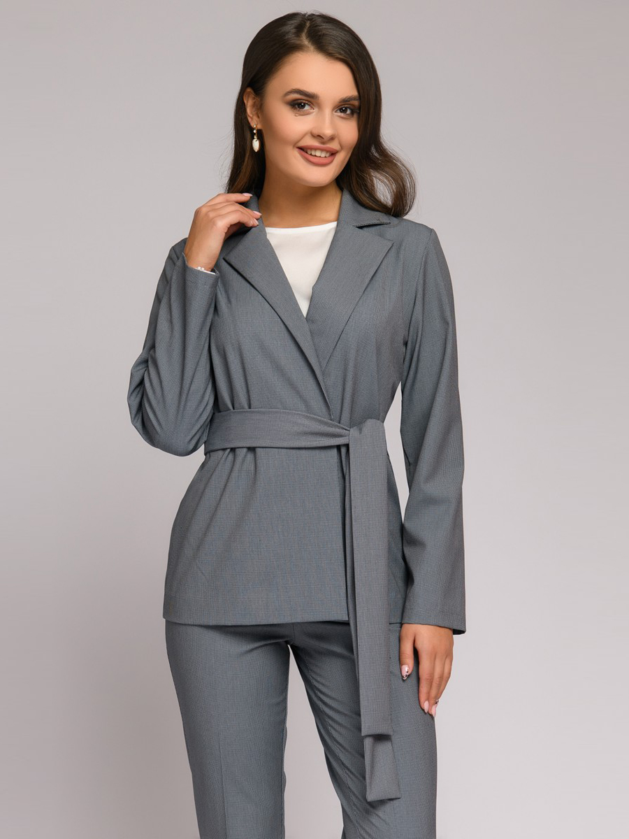 

Жакет женский 1001dress DM01700EM серый 42, DM01700