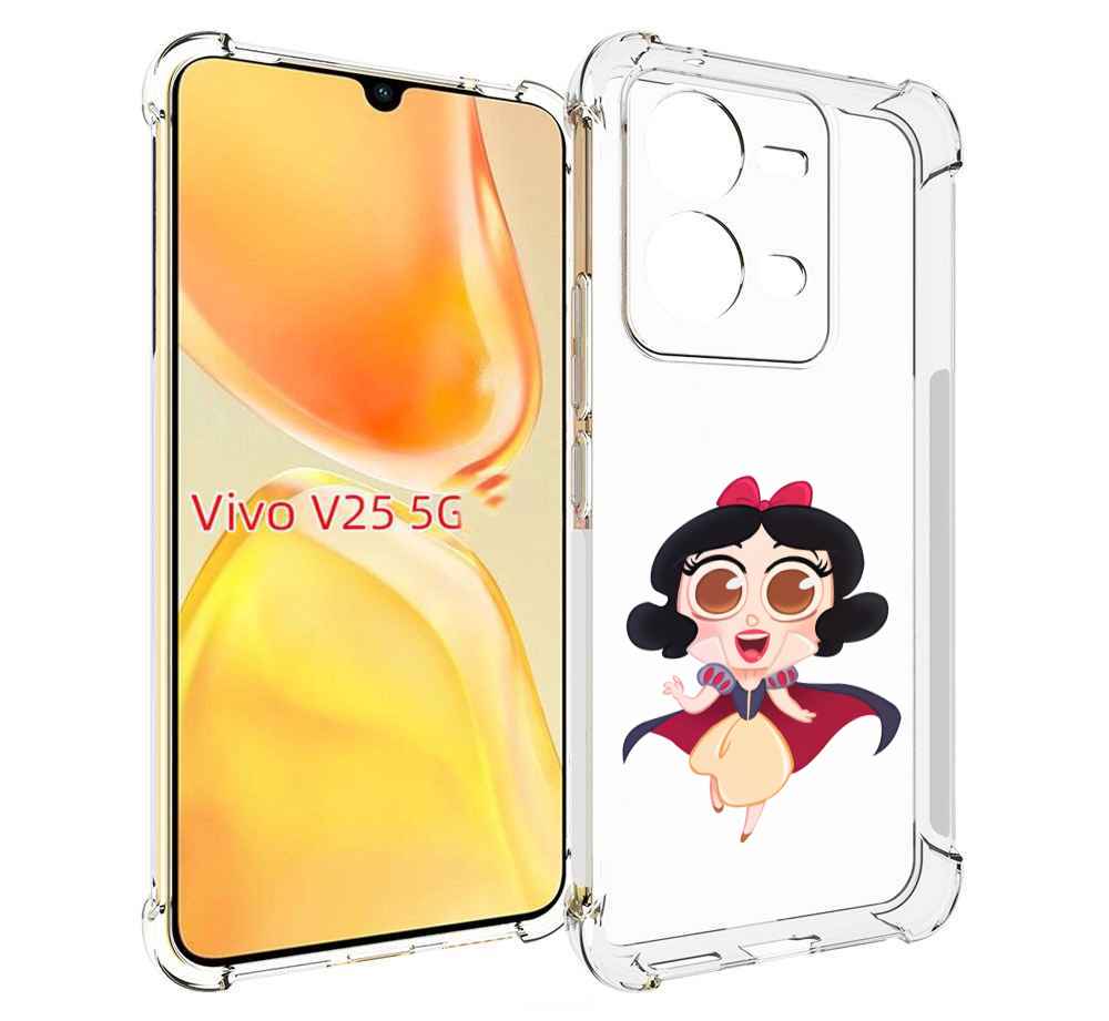 

Чехол MyPads принцеска-нарисованная женский для Vivo V25 5G / V25e, Прозрачный, Tocco