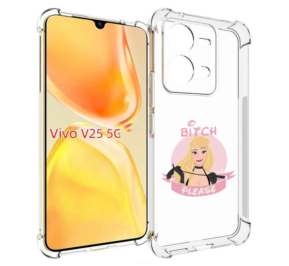 

Чехол MyPads принцесса-аврора женский для Vivo V25 5G / V25e, Прозрачный, Tocco