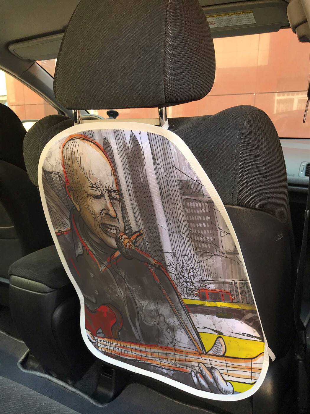 

Накидка на спинку сиденья JoyArty Уличный гитарист, 45х62, Уличный гитарист