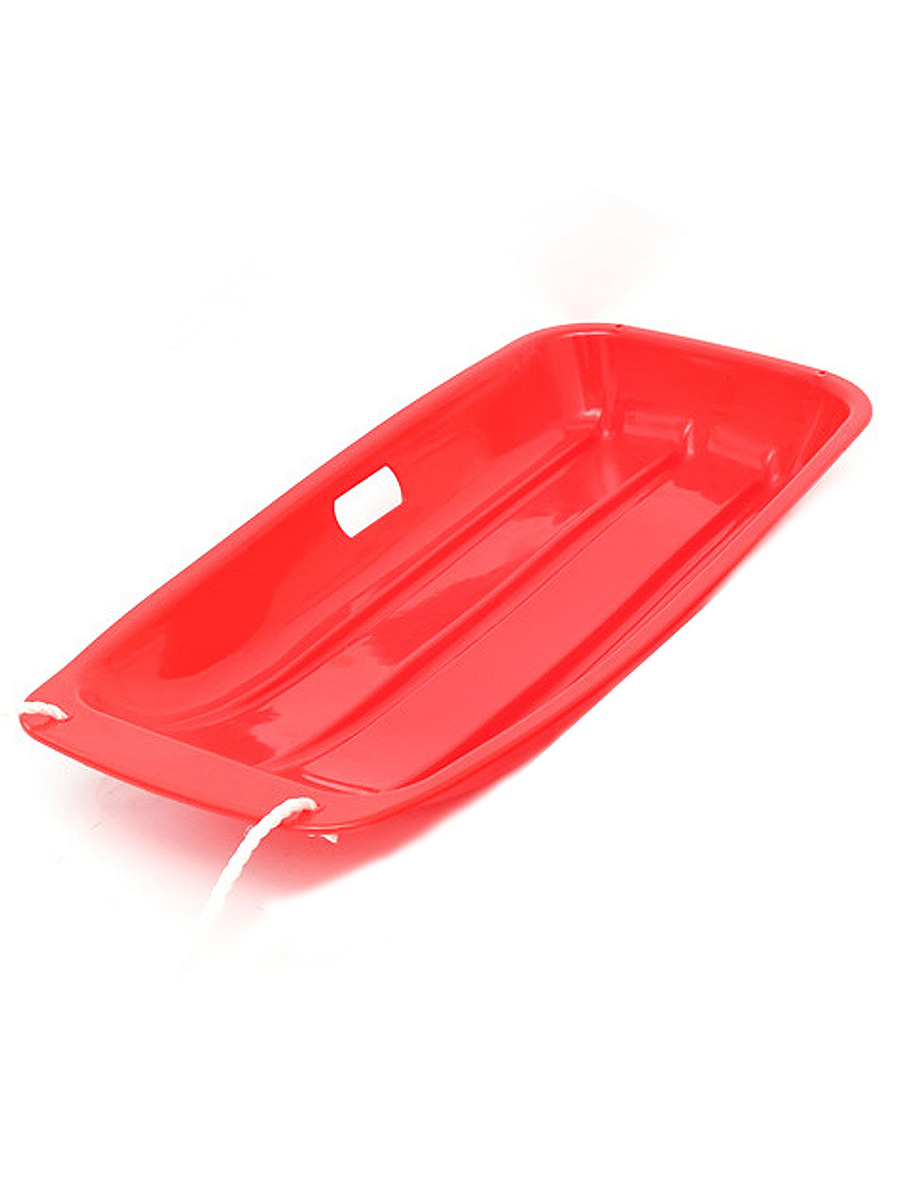 фото Ледянка, санки пластиковые urm 64*36,5 см, красный