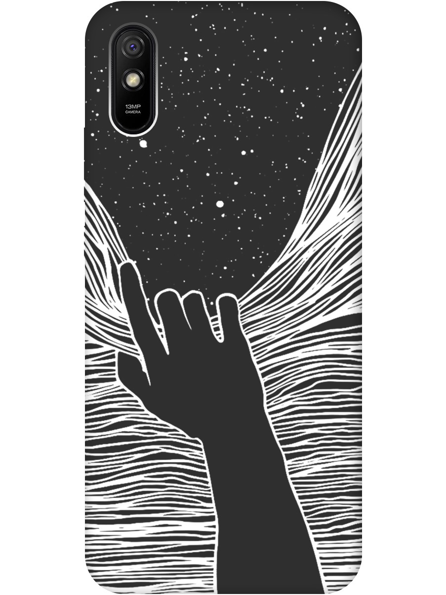 

Силиконовый чехол на Xiaomi Redmi 9A с рисунком "Рука и нити" Soft Touch черный, 20001195