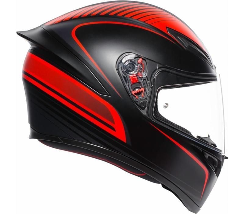 Шлем AGV K-1 MULTI Warmup Matt Black/Red ML