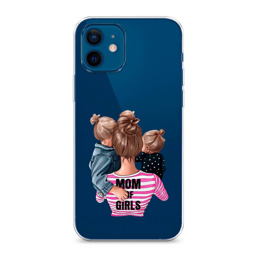 фото Силиконовый чехол "mom of girls" на apple iphone 12 mini awog