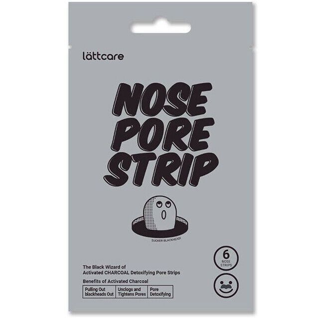 

Полоски для носа Lattcare очищающие с черным углем Nose Pore Strip Charcoal 6 шт, 194222000020