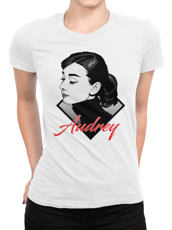 

Футболка женская Dream Shirts Одри Хепбёрн Женская 10008511 белая S, Одри Хепбёрн Женская 10008511