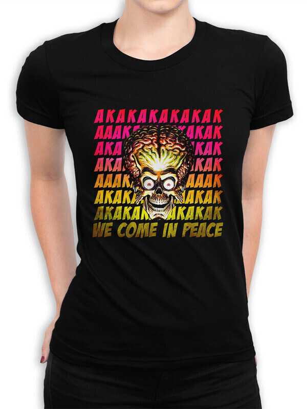 

Футболка женская Dream Shirts Тим Бертон Марс атакует! Женская 10008521 черная 2XL, Тим Бертон Марс атакует! Женская 10008521