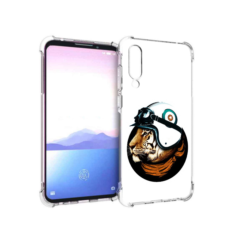 

Чехол MyPads Tocco для Meizu 16XS Тигр в шлеме (PT136345.89.171), Прозрачный, Tocco