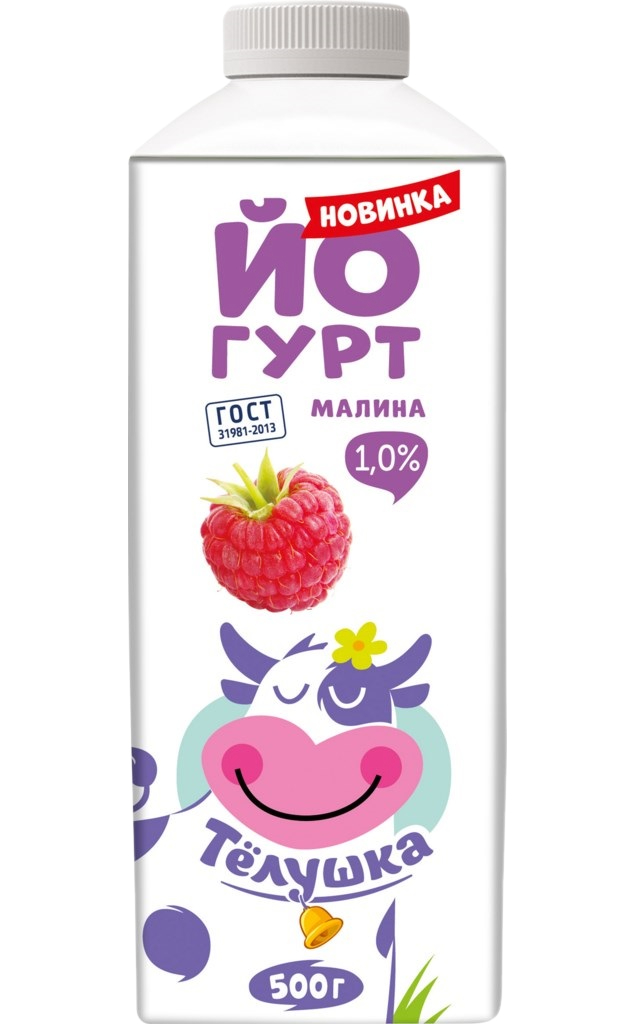 

Йогурт питьевой Телушка малина 1% 500 мл