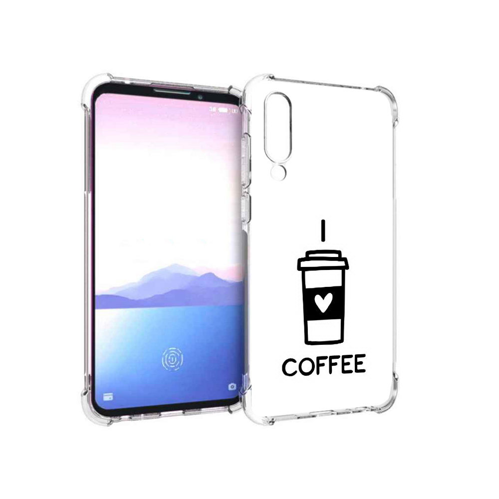 

Чехол MyPads Tocco для Meizu 16XS Я люблю кофе (PT136345.89.206), Прозрачный, Tocco