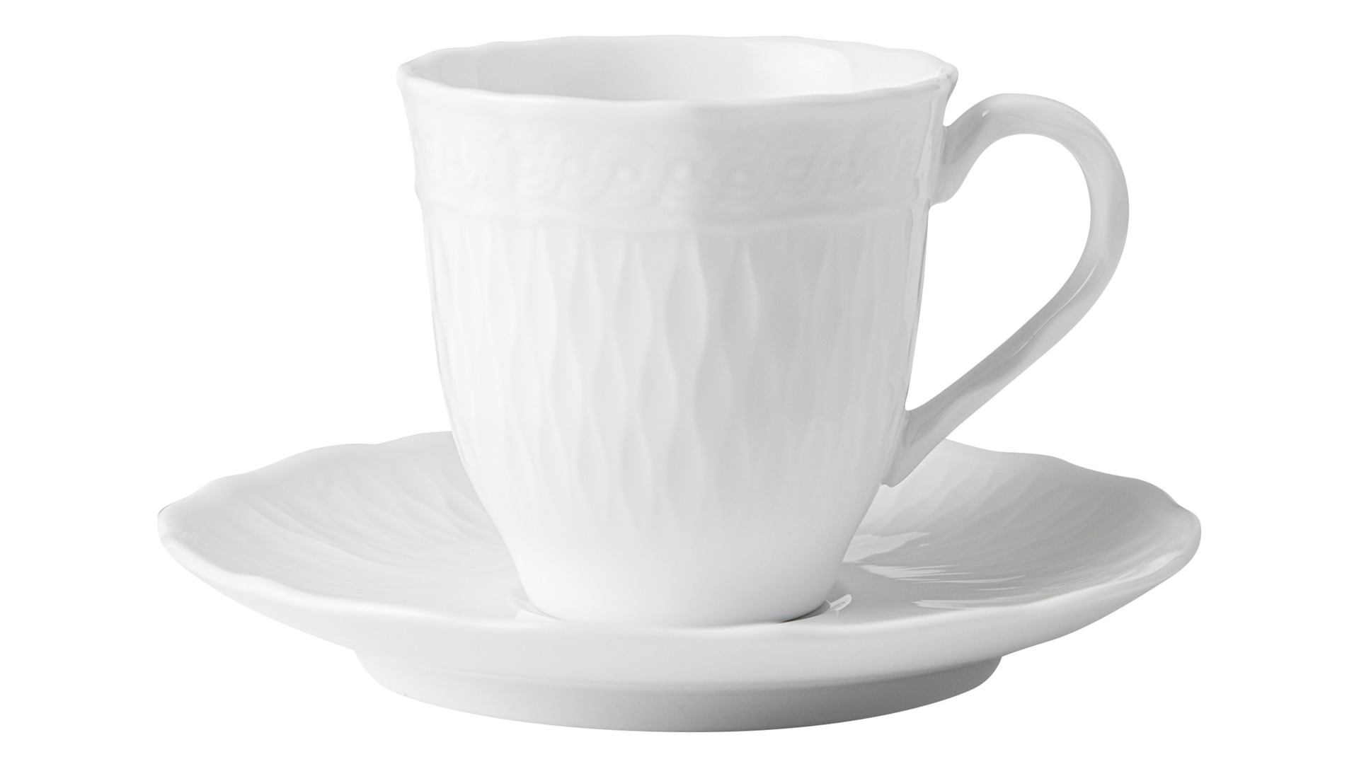 

Чашка кофейная с блюдцем Noritake Шер Бланк 75 мл