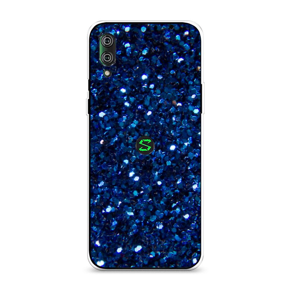 

Силиконовый чехол "Синие блестки рисунок" на Xiaomi Black Shark 2 Pro