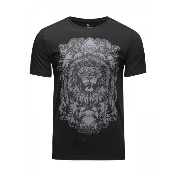 фото Футболка мужская lion banji черная 2xl