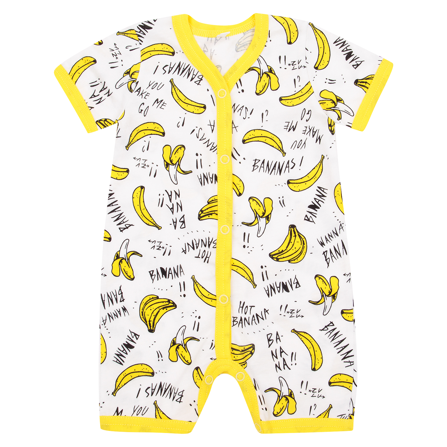 

Песочник Leader Kids Банановое лето белый р.68, GL001057496