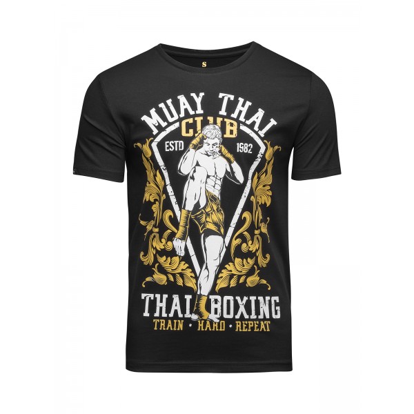 

Футболка мужская Banji Muay Thai Club черная XL, Muay Thai Club