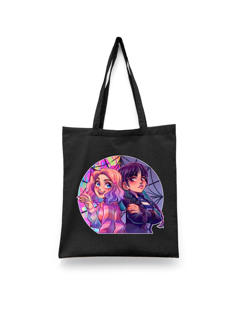 

Шоппер унисекс Каждому Своё Уэнсдей/Венсдей/Wednesday SRWN61, черный, Уэнсдей/Венсдей/Wednesday SRWN61