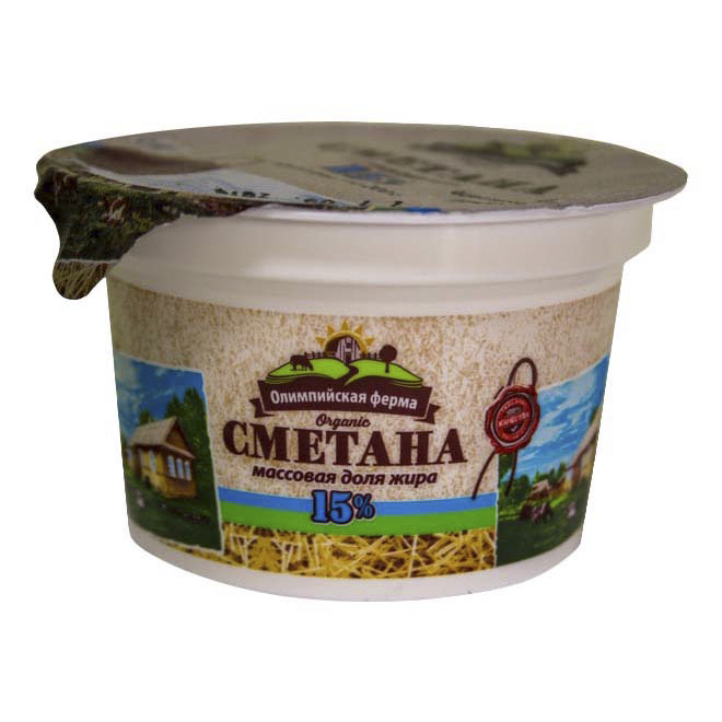 

Сметана Олимпийская ферма 15% 200 г