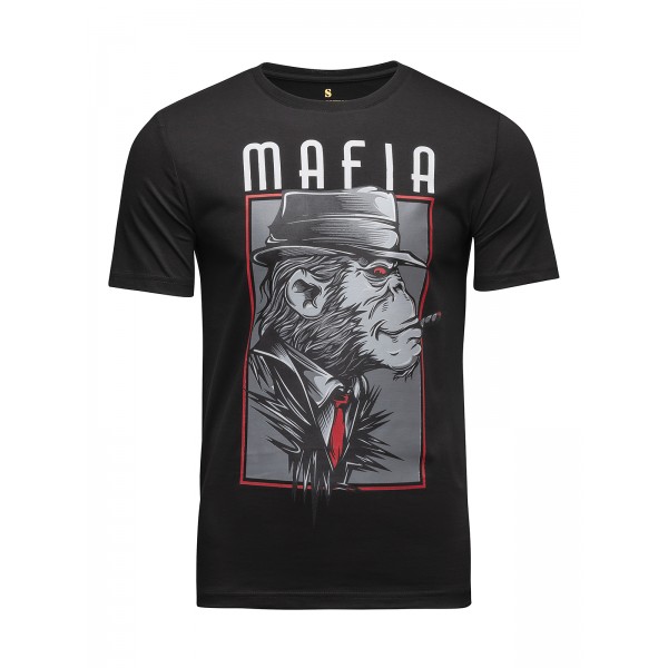 

Футболка мужская Banji Mafia черная XL, Черный, Mafia