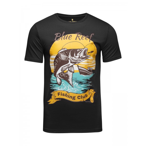 

Футболка мужская Banji Fishing черная 2XL, Fishing