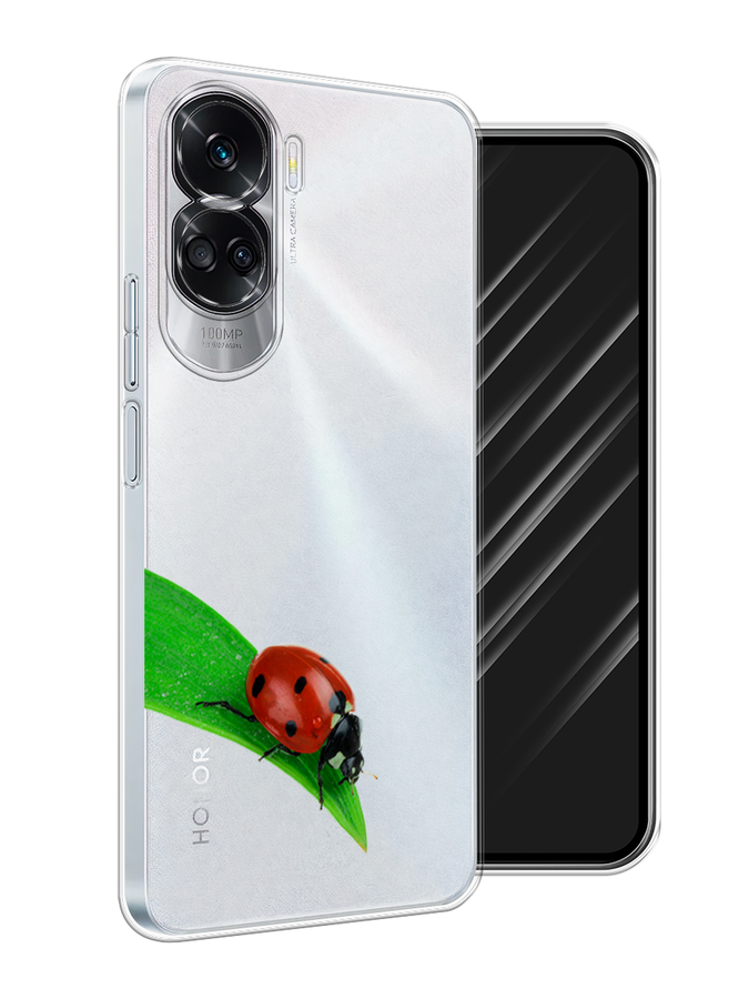 

Чехол Awog на Honor 90 Lite "На счастье", Белый;красный;зеленый, 6122350-1