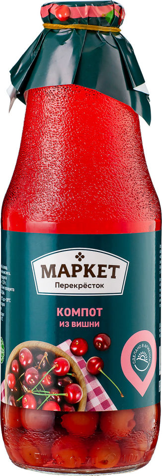 

Компот Маркет Перекресток из вишни 1л
