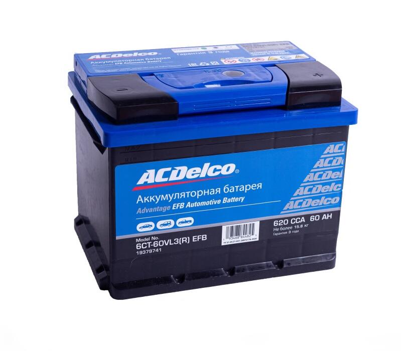 

Аккумулятор 12v 600cca 60ah 6ct-60vl3(R) 0092s50050 Acdelco^19375455 ACDelco арт. 19375455