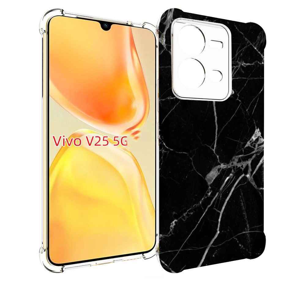 

Чехол MyPads разбитое стекло для Vivo V25 5G / V25e, Прозрачный, Tocco