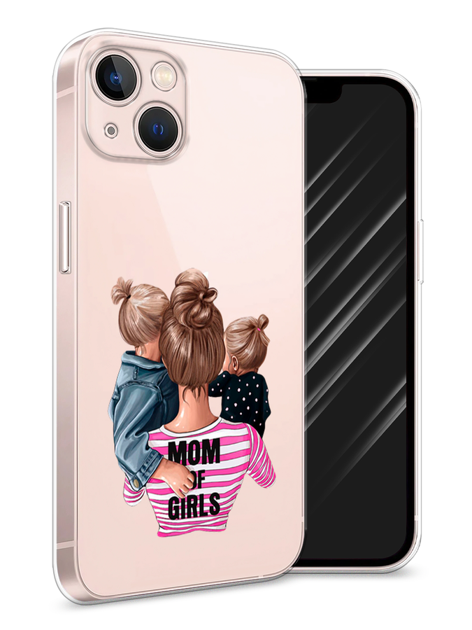 

Чехол Awog на Apple iPhone 13 / Айфон 13 "Mom of Girls", Разноцветный, 14250-6