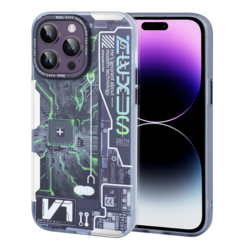 Чехол силиконовый для iPhone 14 Pro Max, Cool Me Series Protective case, mechanism C, HOCO 600014847190 разноцветный