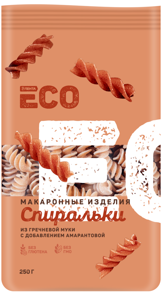 

Изделия макаронные Лента Eco Спиральки из гречневой и амарантовой муки 250 г