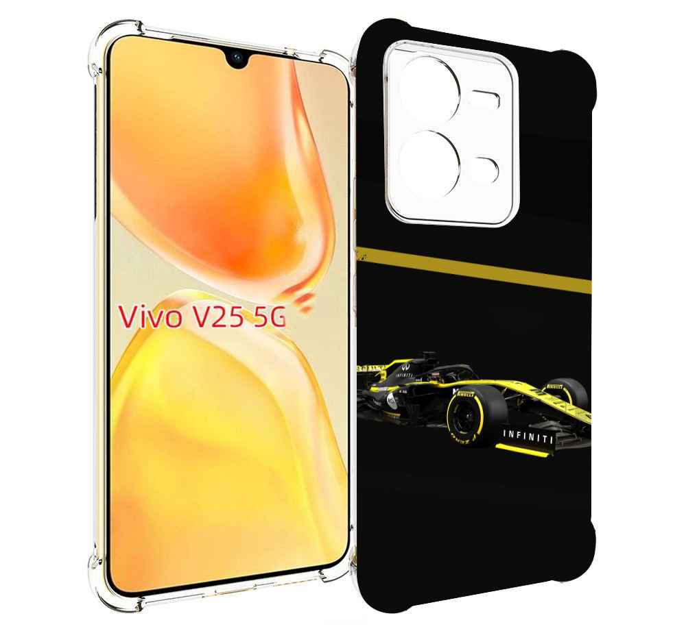 

Чехол MyPads renault 2 для Vivo V25 5G / V25e, Прозрачный, Tocco
