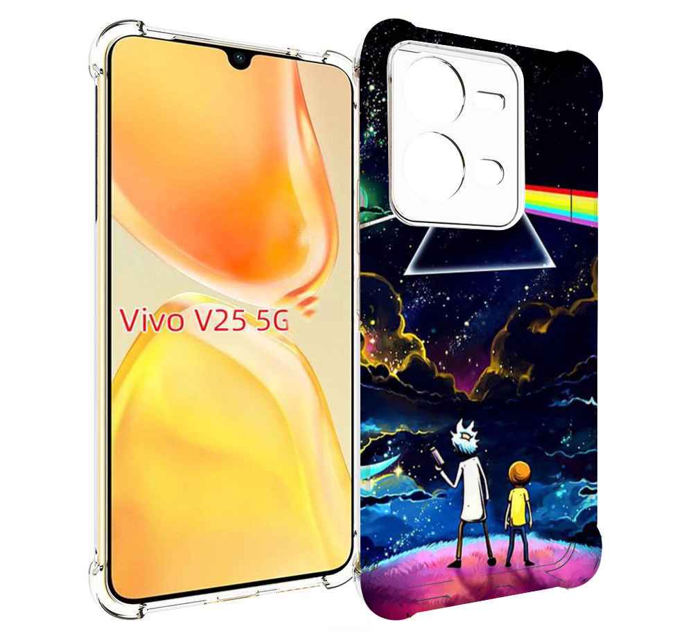 

Чехол MyPads рик и морти в космосе для Vivo V25 5G / V25e, Прозрачный, Tocco