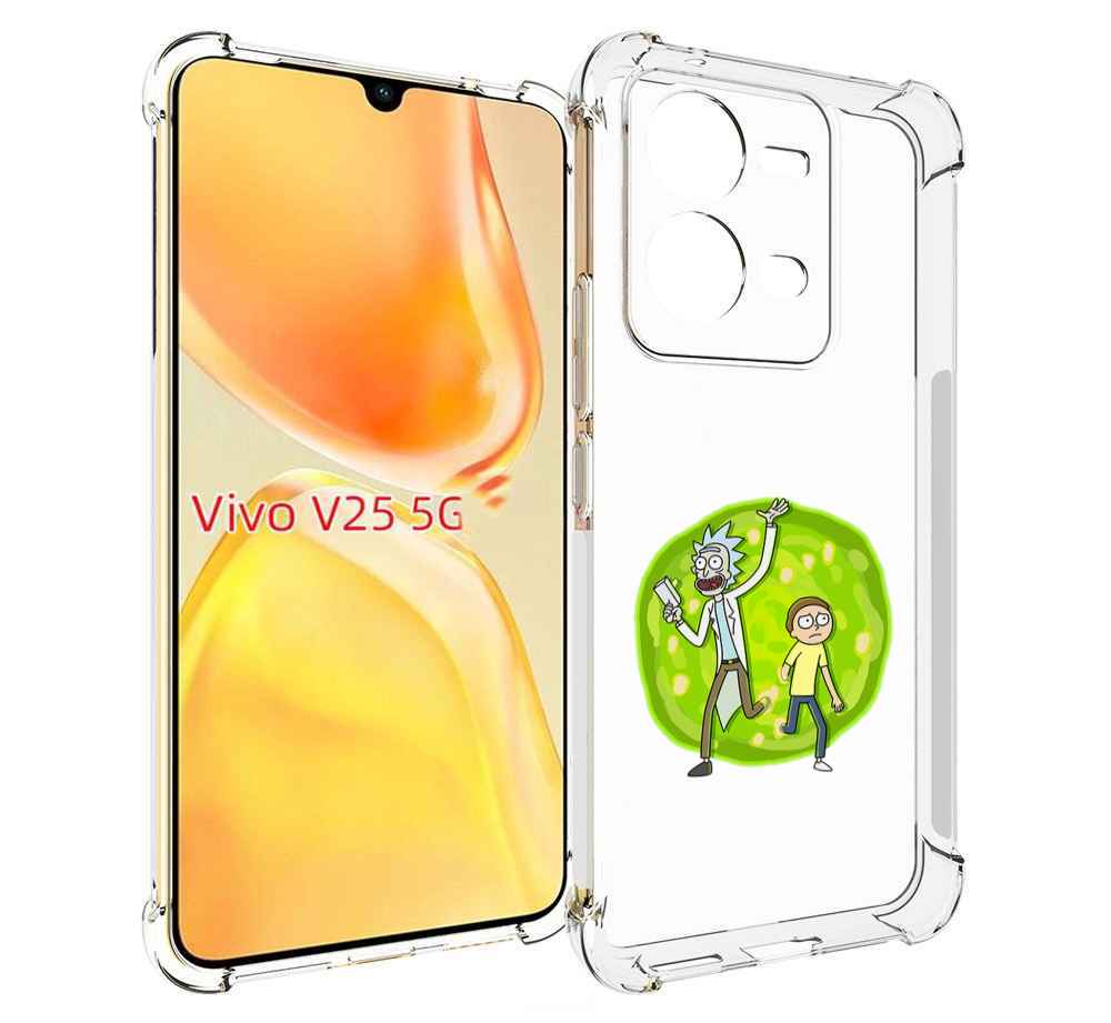 

Чехол MyPads рик-и-морти-в-кружке для Vivo V25 5G / V25e, Прозрачный, Tocco
