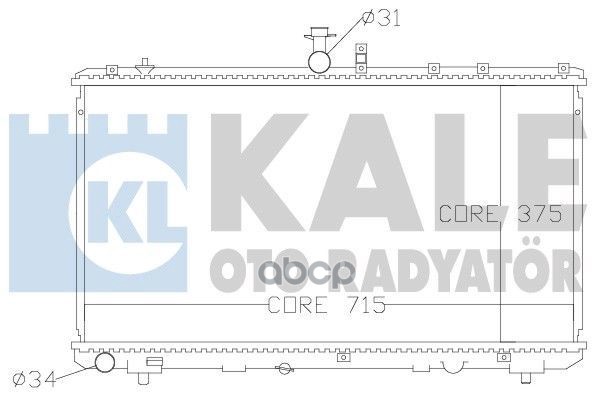 

KALE Радиатор двигателя FIAT SEDICI- SUZUKI SX4 RADIATOR