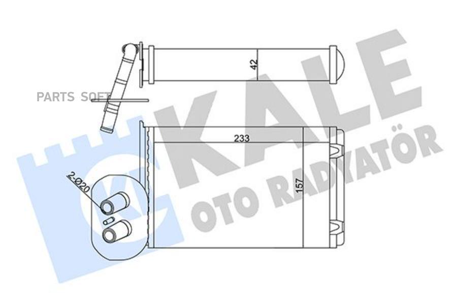 

KALE Радиатор отопителя VOLKSWAGEN TRANSPORTER IV HEATER