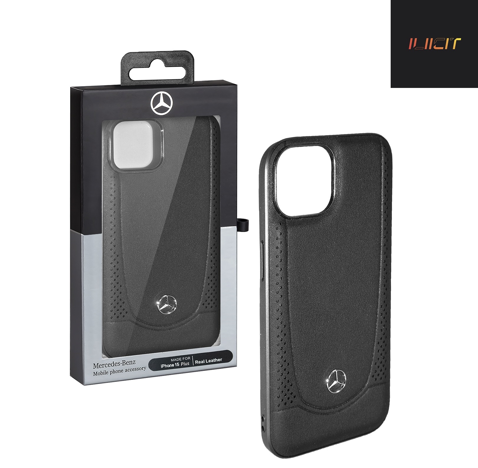 

Чехол iPhone 15 Plus Benz ARM, черный (IS974098)